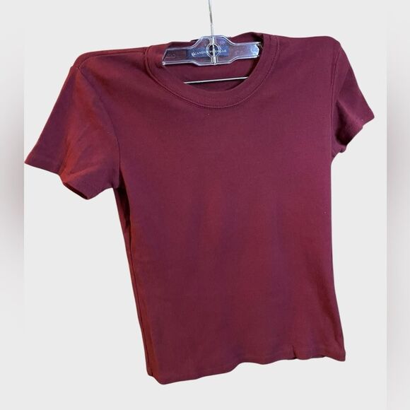 Brandy Melville Chloe Cropped Tee Cotton T-Shirt - Picture 6 of 12